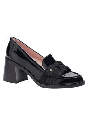 Kate Spade New York Leandra Heeled Loafers, Black, US 7.5 B
